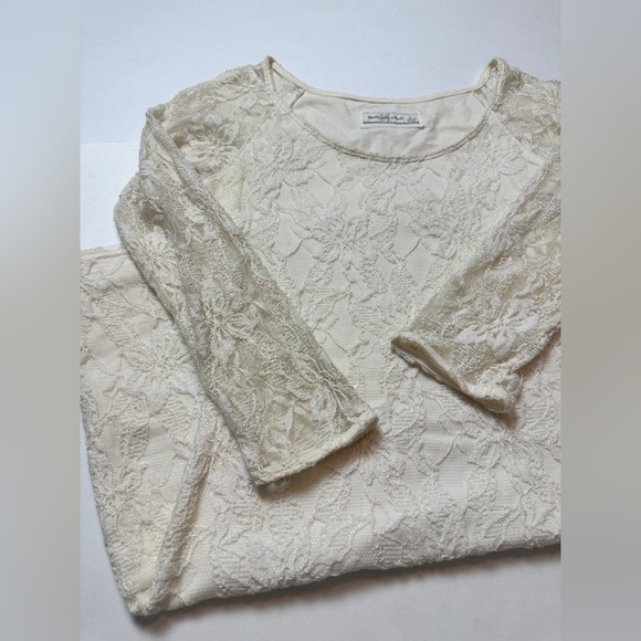 Abercrombie & Fitch Long Sleeve Lace Body-Con Mini Dress Size Small - Picture 16 of 16